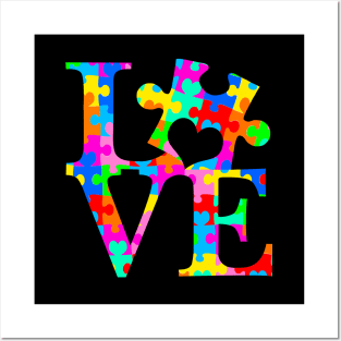 Autism Awarenes Month Autistic Puzzle Piece Posters and Art